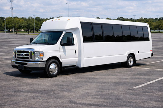 25-passenger minibus available for charter in Beverly Hills, CA